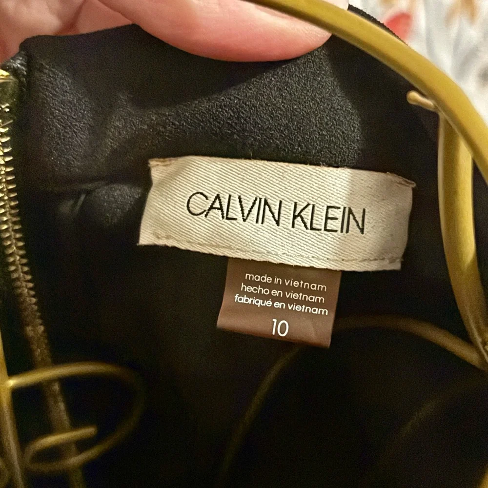 Calvin Klein Black Sheath Dress with Long Sleeves - Picture 4 of 4